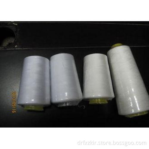 40s/2 Polyester Raw White Sewing Thread 4000 m For Garments